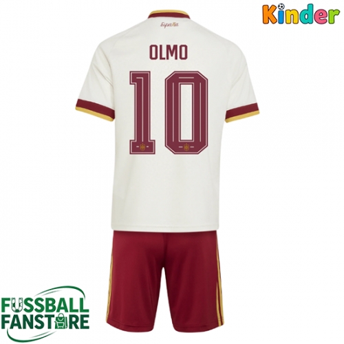 Spanien Dani Olmo #10 Replik Auswärtstrikot Kinder WM 2026 Kurzarm (+ Kurze Hosen)